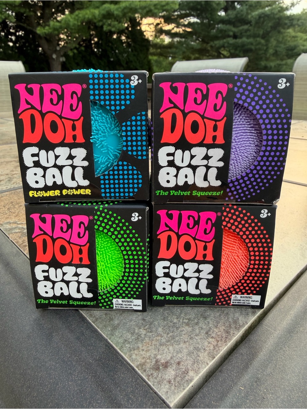 NeeDoh Fuzz Ball Party Bundle of 4